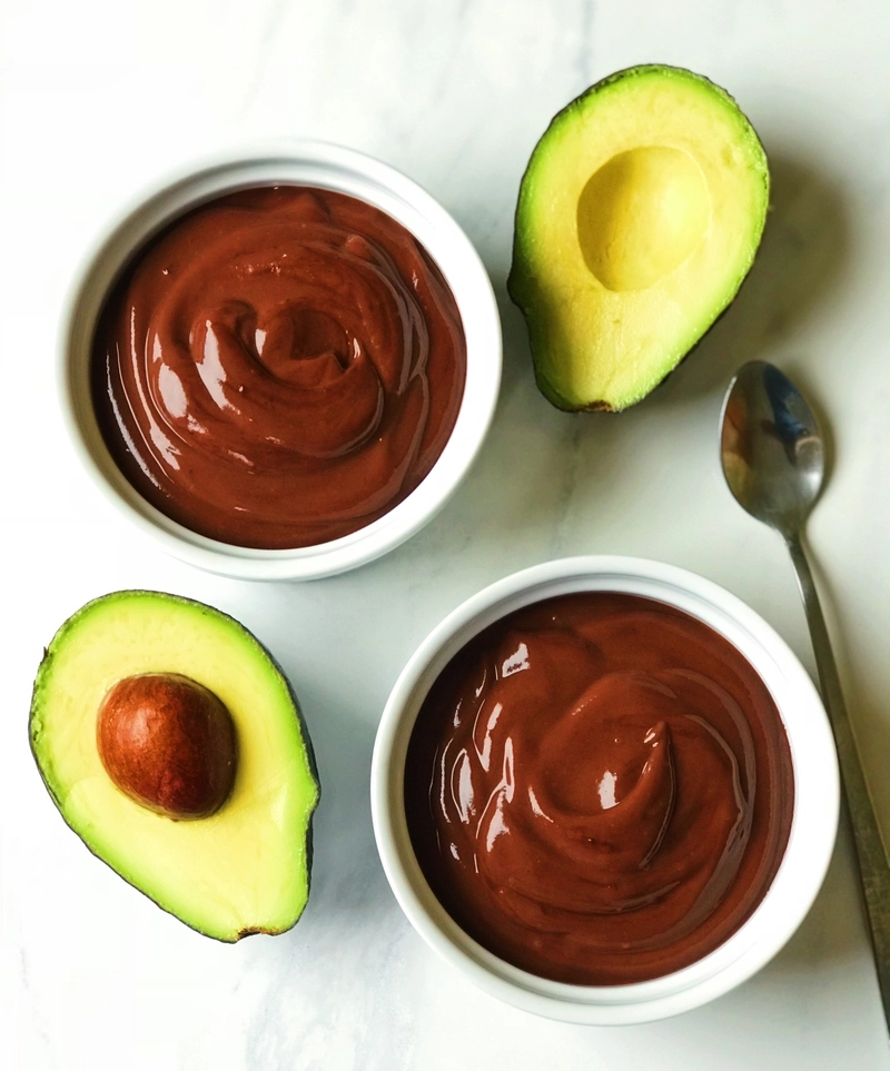 Chocolate avocado mousse