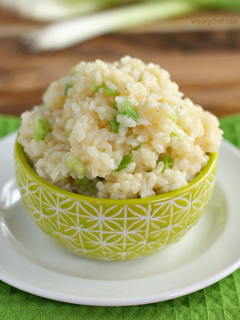 Cheddar chive rice