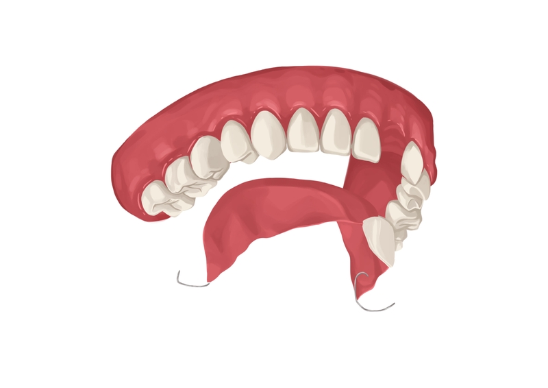 Flipper for the front tooth