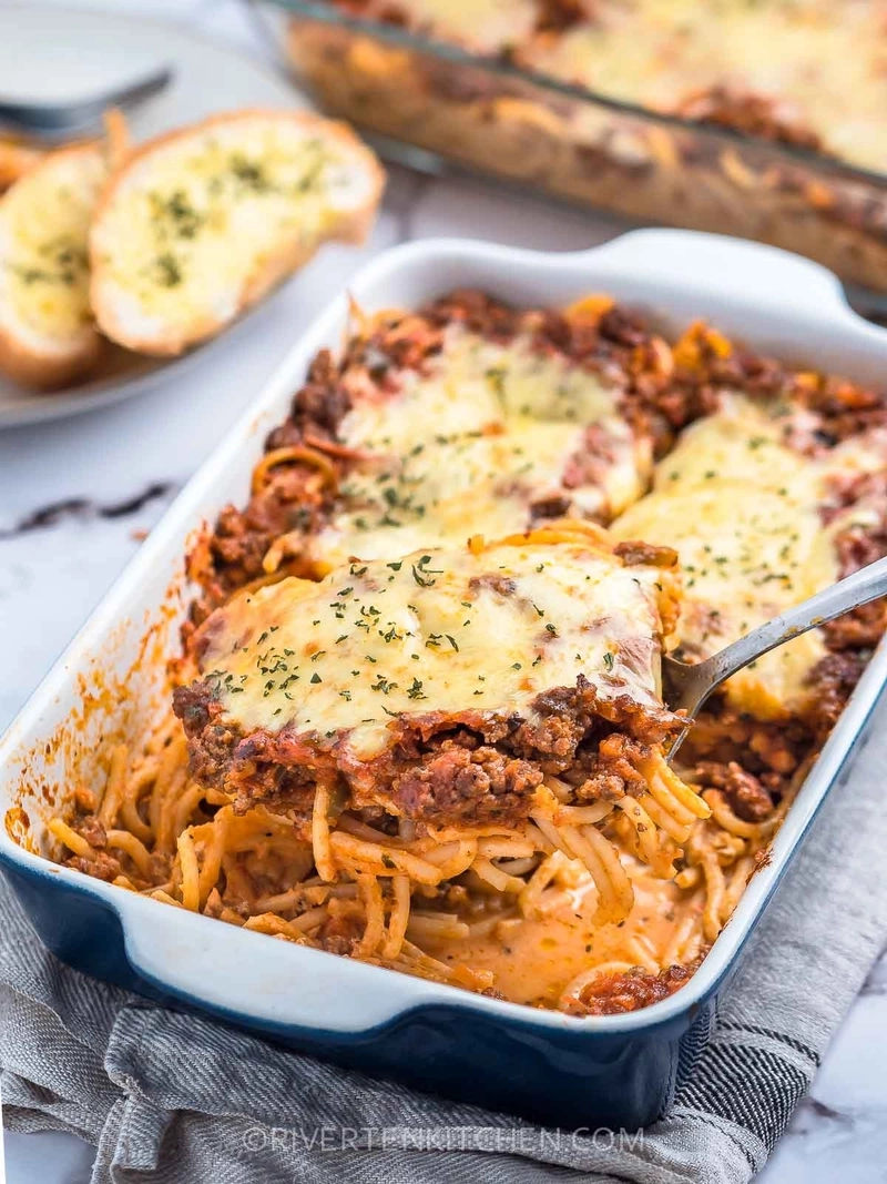 Baked spaghetti