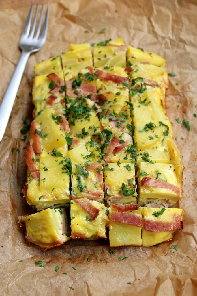 Spanish tortilla with ham