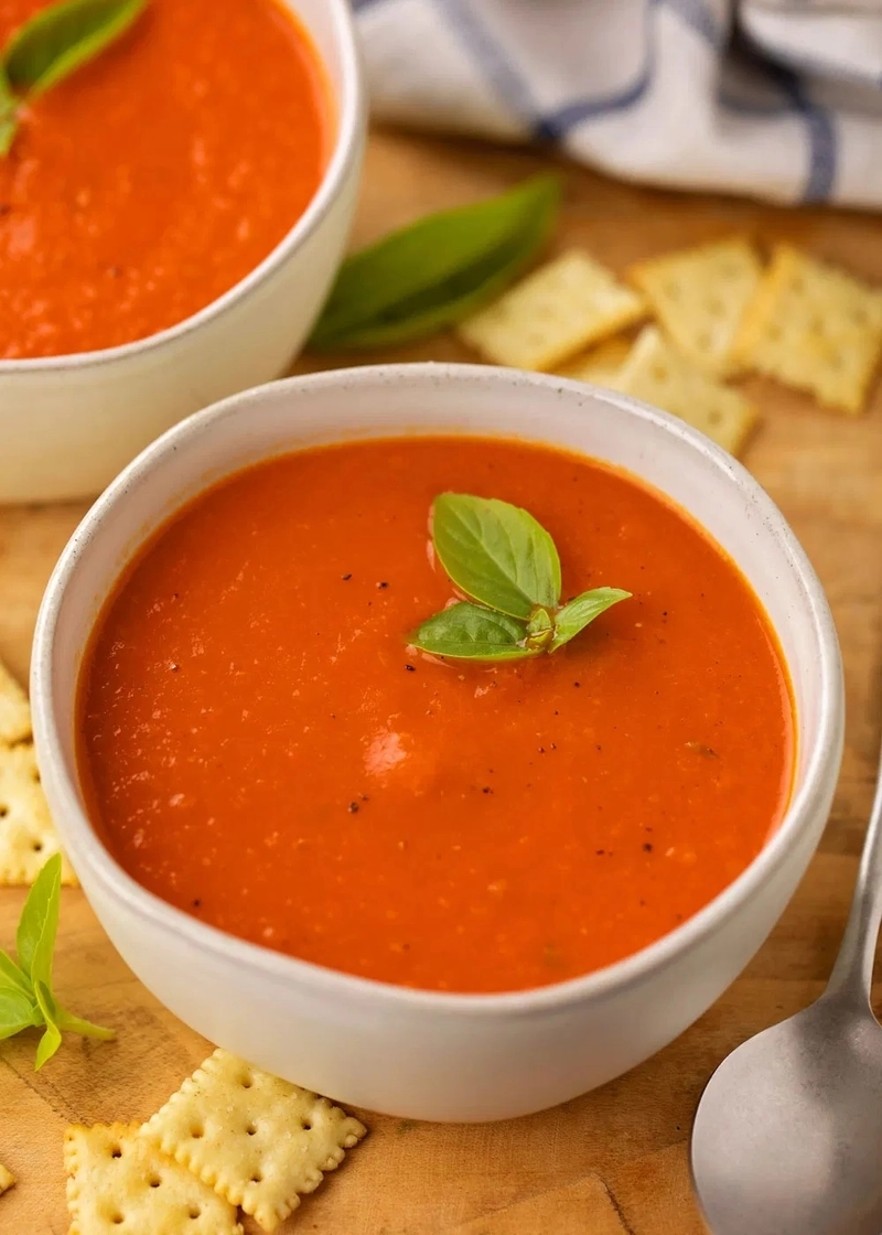 Homemade tomato soup