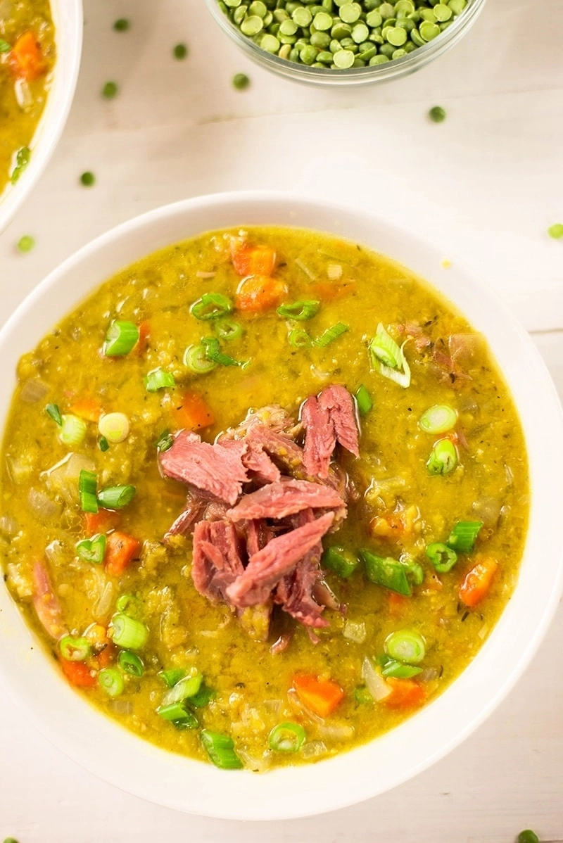 Slow cooker split pea soup