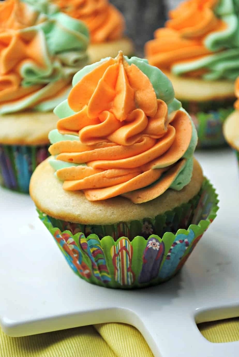 Sherbet cupcakes