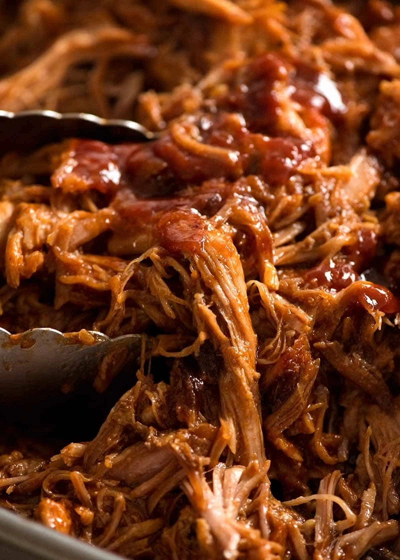 Pulled pork with BBQ sauce