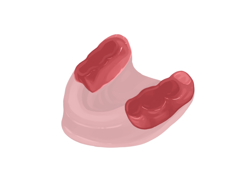 Partial dentures base